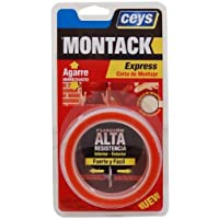 Los mejores  - CEYS CE507240 MONTACK A.T. INMEDIATO Cinta Blister- Rojo Transparente- 2.5 x 19 mm